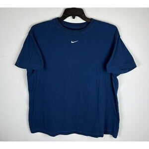 Nike Center Swoosh T-Shirt / Blue / Size Large / Embroidered